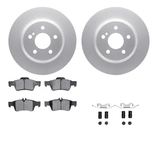 R1 Concepts WDTH1-63042 Brake Rotors - Carbon Coated W/ Euro Ceramic Pads & Hdw